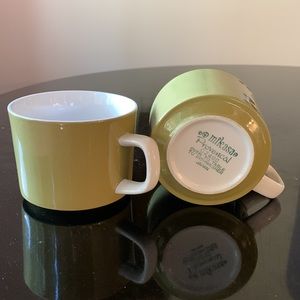 VINTAGE | Mikasa Mugs Green